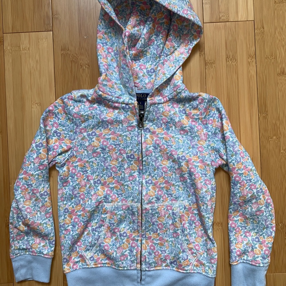 Polo Ralph Lauren Girls Floral Hoodie sweatshirt